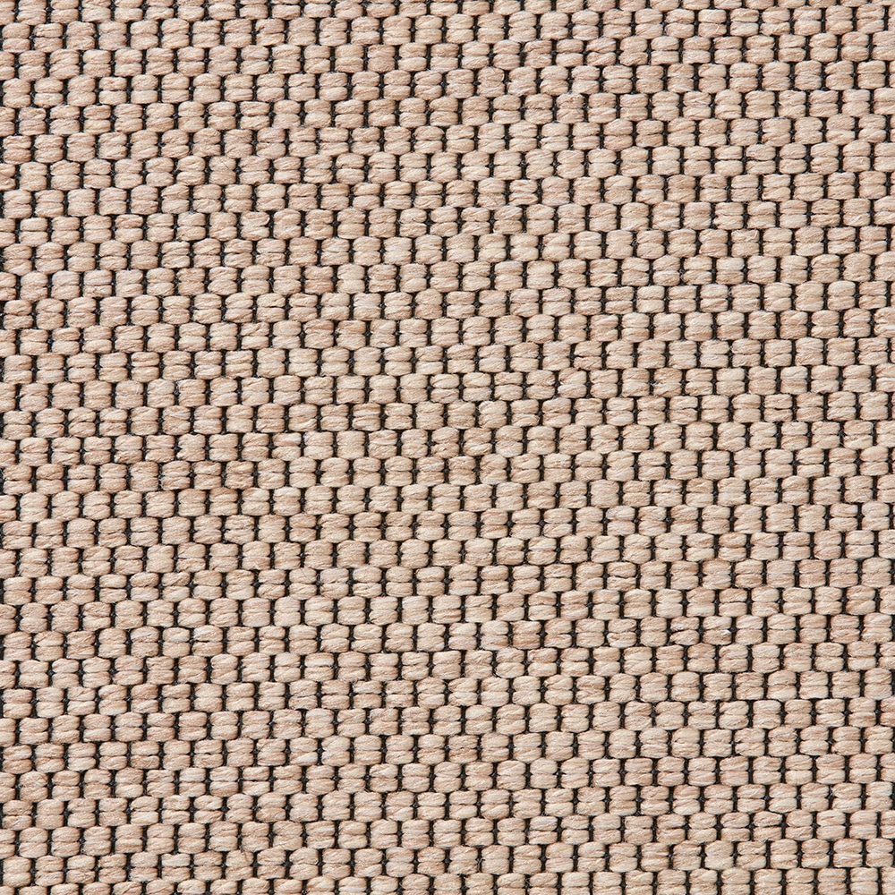 Robust fladvævet gulvtæppe i farven beige