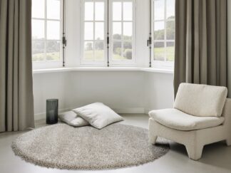 Starlight rund stuetæppe i farven beige